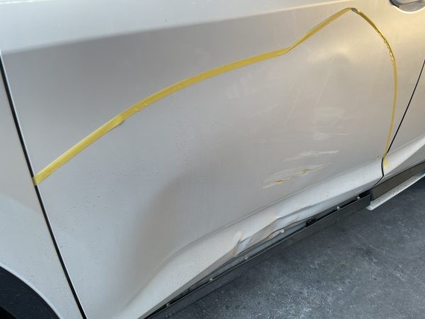 トヨタ　レクサスＲＸ200t ガードレールぶつけ　修理サムネイル